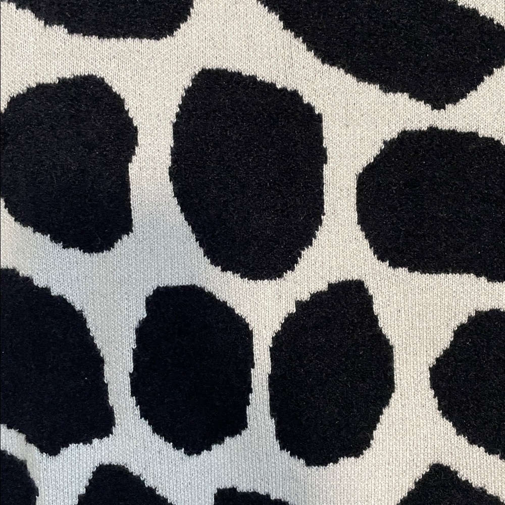 Ann Taylor Boyfriend Black/Light Tan Giraffe Print Knit Long Cardigan S NWOT - Picture 5 of 13
